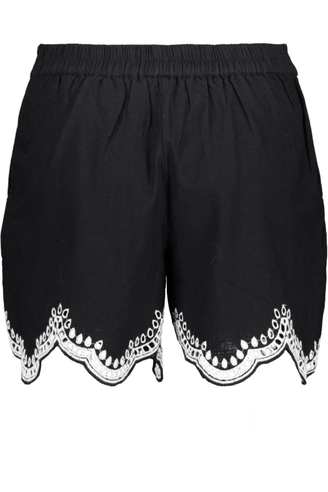 VMDIANA MW SHORTS WVN BTQ 10329100 BLACK/SNOW WHITE